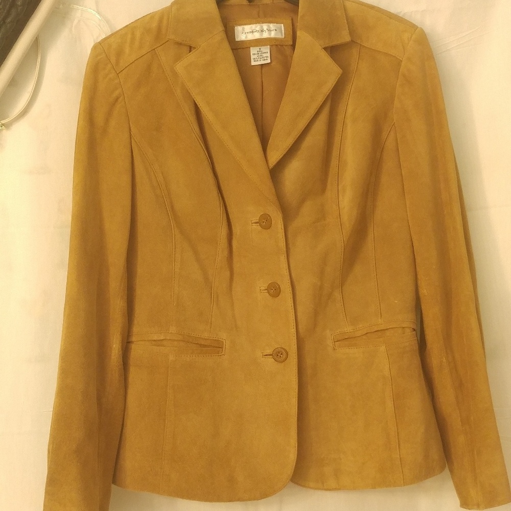 Preston & York size 8 leather jacket